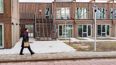 Houten woningbouw